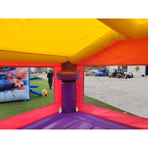 Casa de Brinco Grande, Comercial y para Uso Doméstico, de PVC, 13x13 Pies, Color Rosa, Inflable, para Fiestas Infantiles - Product Image 4