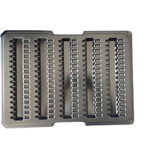 Bandeja de termoformado antiestática para bandeja interna de embalaje electrónico y cosmético de Pcb de plástico negro personalizado - Product Image 4