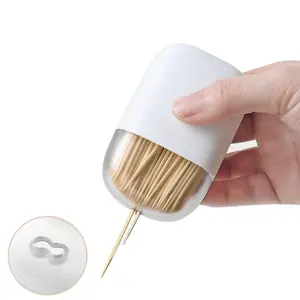 Toothpick Box Magnetic Toothpick Holder Storage Case Portable Dispenser Refrigerator Microwave Oven Toothpick Container