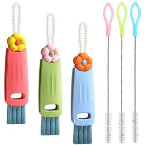 Brosse de nettoyage 3-en-1 pour couvercles de tasses et fentes, pour Stanley Cup 2025 – Nouveau kit multifonctionnel de brosses de nettoyage pour pailles et couvercles de tasses - Product Image 1