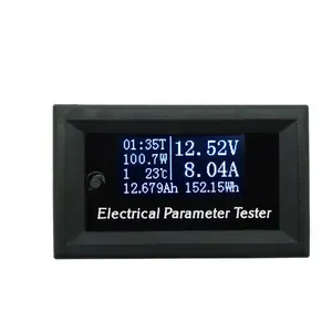 RTS RD 33 V10A 7 in1 OLED-Anzeige Temperatur kapazität Ampere meter Stromzähler DC Voltmeter Weiß Digital Voltmeter Multimeter