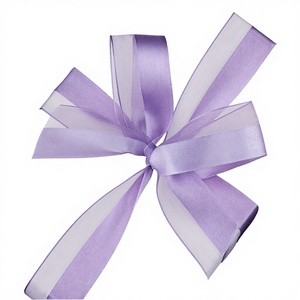 Ruban cadeau en organza polyester, <span class=keywords><strong>demi</strong></span>-satin et chiffon pour la Saint-Valentin, bouquet floral et décoration <span class=keywords><strong>de</strong></span> boîte cadeau - Product Image 3