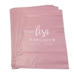 Экологичная розовая почтовая сумка с индивидуальным логотипом, сертифицированная GRS, 100% переработанная почтовая сумка, розовая почтовая сумка - Product Image 5