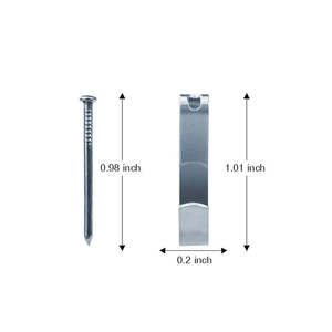 Shanfeng - Kit de 220 Ganchos para Colgar Cuadros, Resistentes, de 30 lb, con Clavos, para Luces de Tira - Product Image 2