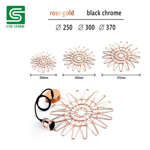 <span class=keywords><strong>Abat</strong></span>-<span class=keywords><strong>jour</strong></span> pliable en métal pour lampes suspendues d'intérieur - Product Image 4