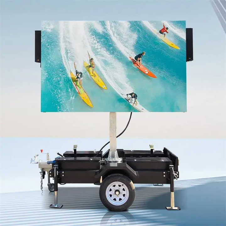 Outdoor P5 Trailer LED Screen Advertising Trailer LED Display Mobile ...