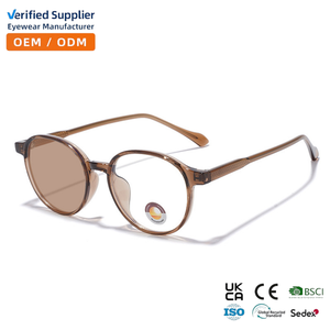 Montatura Ottica Rotonda Retrò con Lenti Fotocromatiche Anti Luce Blu per Boutique - Product Image 1