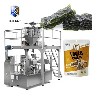 KL-210 Automatic doypack bag nachos seaweed crisps laver nori chips packaging machine