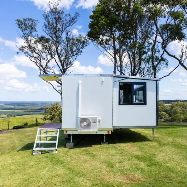 Mobil trailer Camper, 3.9m dapat diperluas untuk kabin seluler/nenek datar/wadah/Studio/rumah kecil/kantor dengan kamar tidur dapur