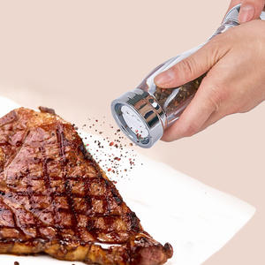 Molinillo Manual <span class=keywords><strong>de</strong></span> Pimienta y <span class=keywords><strong>Sal</strong></span>, Molinillo <span class=keywords><strong>de</strong></span> Especias, Grosor Ajustable, Recargable, Duradero para Uso en Cocina y Restaurante - Product Image 3