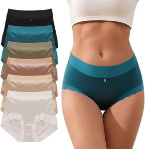 Slip Donna a Vita Alta Senza Cuciture con Orlo Ondulato e Fiocco Decorativo, Sexy, Sottile, Traspirante ed Elastico per Uso Quotidiano - Product Image 1
