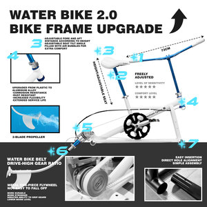 Bicicleta acuática inflable Spatium Local US Stock con pedales, bicicleta marina inflable individual, precio de venta - Product Image 3