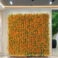 50*50cm gros plastique jaune Simulation cyprès feuille pelouse plante artificielle gazon artificiel pour la maison jardin décor