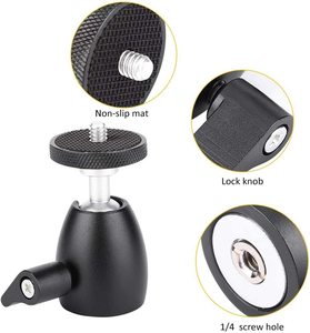 Đầu Bi Q39 Giá Đỡ Ba Chân Máy Ảnh Chuyên Nghiệp Mini Bằng Hợp Kim Nhôm Đầu Bi Cho Đèn LED Vòng Đèn Giá Đỡ Ba Chân Máy Ảnh Không Gương Lật - Product Image 4