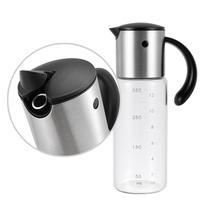Cucina in acciaio inox beccuccio a tenuta di olio d'oliva Dispenser olio oliatore vasetto di spezie salsa aceto bottiglia con coperchio - Product Image 4