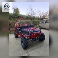 Dune Buggy 350CC à essence, pneus robustes, bleu marine, tout-terrain