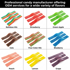 Fabricantes de Dulces al por Mayor, Caramelos de Regaliz Ácido, MOQ: 1000 kg, BRC, Halal, Producción Personalizable OEM/ODM Disponible - Product Image 2