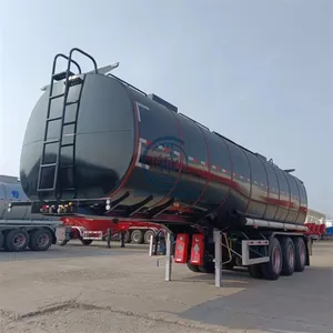 O transporte 45000 litros do óleo bruto/diesel/dietilamina do combustível do petroleiro reboque semi
