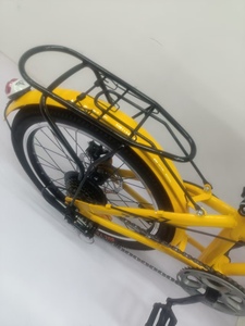 Vélo pliable pas cher noir et blanc 6 vitesses, taille de roue 20 pouces - Product Image 3