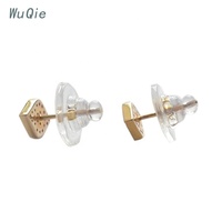 Prix usine Wuqie – Accessoires en argent sterling 925, bouchons d'oreille en silicone, attaches de boucles d'oreilles en caoutchouc pour clous d'oreilles