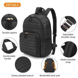 Sac à dos pour ordinateur portable personnalisé, grande capacité, matelassé, imperméable, en polyester, avec port USB, décontracté, minimaliste, tendance, professionnel, léger, OEM - Product Image 1