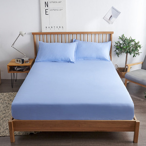 Draps-housses unis pour <span class=keywords><strong>lit</strong></span> bébé, ajustement profond 15 cm, en percale polyester/coton infroissable, durables - Product Image 3