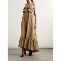 Robe en mousseline de soie d'été vintage pour femmes Taille XL Col carré Doublure à bretelles spaghetti Impression numérique Motifs en nylon