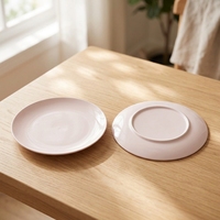 Assiette Moderne en Mélamine Blanche de 9 Pouces, Légère, Incassable, Écologique, Compatible Lave-Vaisselle, Vente en Gros Usine pour Service de Table