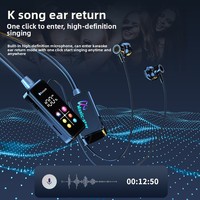 Headphone On Ear ANC Peredam Kebisingan Nirkabel BT 5.0 Chipset JL Layar LED Penunjuk Baterai Headset Stereo dengan Slot Kartu TF untuk Olahraga