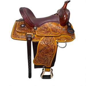 Selle de course BS International NA80 marron 100% cuir de buffle original, en bois australien anglais durable et respirant SUS304 - Product Image 4