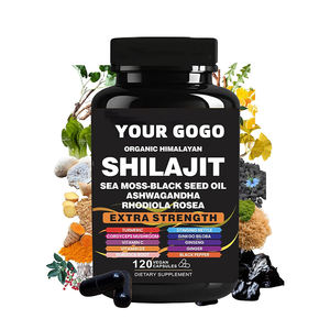 Kustom OEM murni Himalaya <span class=keywords><strong>Shilajit</strong></span> Resin makanan kelas 50% asam Fulvic 30-50g suplemen diet Drum Label pribadi pesanan jumlah besar - Product Image 4