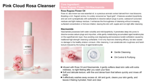 Limpiador <span class=keywords><strong>Facial</strong></span> Personalizado Suave con Niacinamida, Control de Grasa, Aceite de Rosas, Vegano, Coreano, Marca Privada - Product Image 4