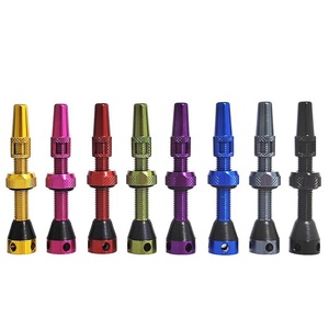 Valves <span class=keywords><strong>tubeless</strong></span> pour vélo en aluminium multicolores, valves <span class=keywords><strong>tubeless</strong></span> Presta/Françaises, valves <span class=keywords><strong>Schrader</strong></span>/Americanes - Product Image 5