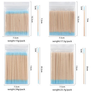 Meilleure vente 100 pièces jetable rose bleu coton-tige cils tatouage réparation nettoyage coton bâton démaquillant beauté cosmétique - Product Image 6