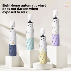 Sombrilla Plegable Automática para Viajes, Resistente a los Rayos UV, Doble Uso, para Sol y Lluvia - Product Image 3