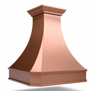 定制岛式铜制抽油烟机，手工锤制围裙式设计，按订单制作，适用于豪华别墅厨房 - Product Image 3