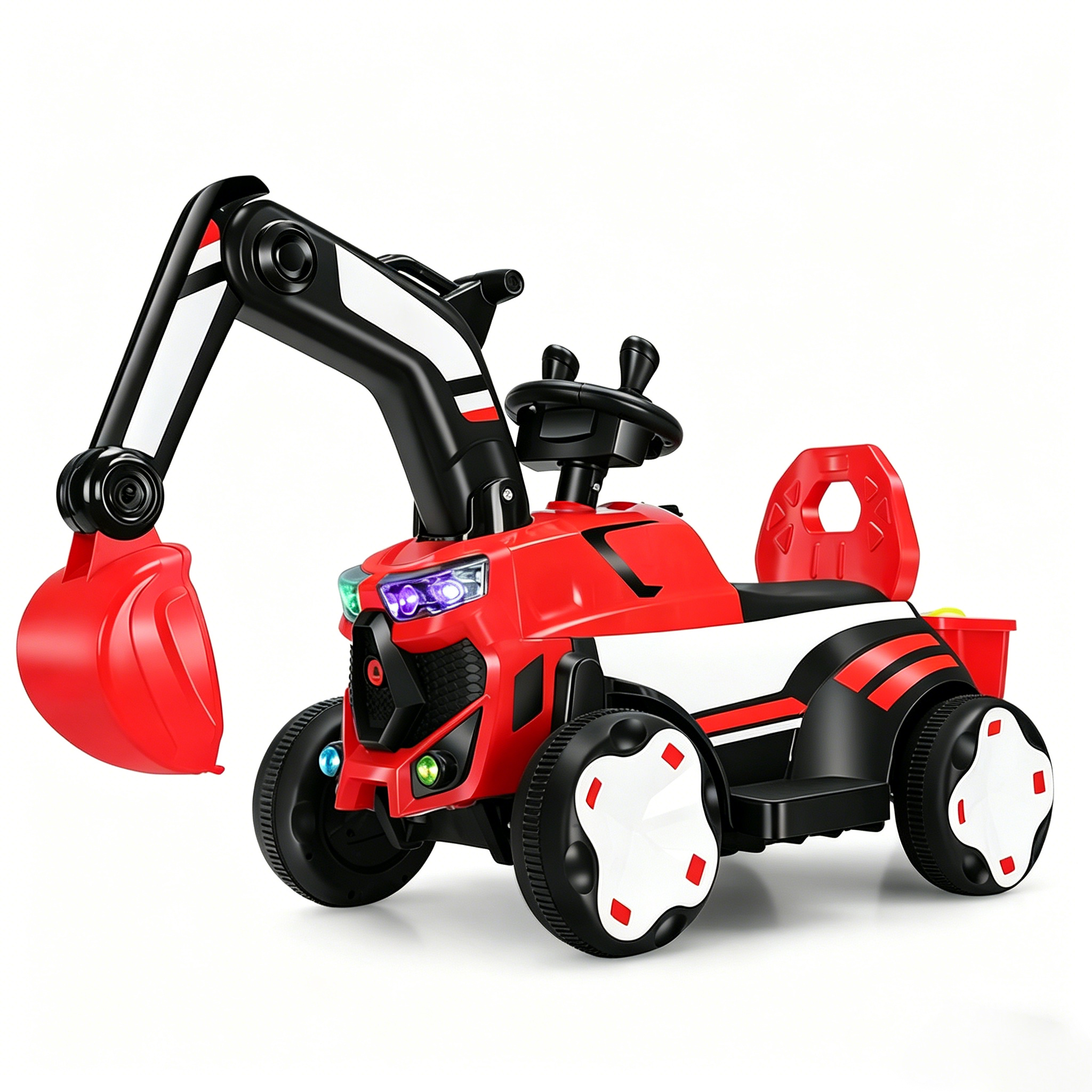 Bras de creusement électrique rouge - Machine de creusement électrique