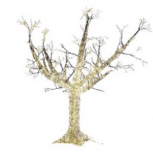 Magnifique arbre lumineux à LED en résine en forme de goutte d'eau pour la décoration de Noël en extérieur et en intérieur, avec protection IP65 contre l'eau - Product Image 1