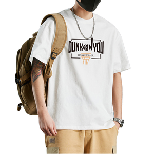 Camiseta de Verano de Manga Corta de Secado Rápido, Estilo Hip Hop, Holgada, Moderna, para Hombre, con Transferencia Térmica, Versátil, Deportiva, con Estampado de Baloncesto - Product Image 3