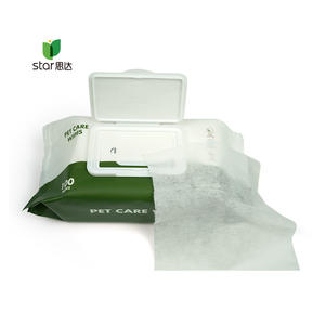 Tisu basah hewan peliharaan organik air perawatan ramah lingkungan OEM sekali pakai untuk anjing - Product Image 5