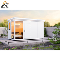 Cabane de jardin préfabriquée modulaire en aluminium de haute qualité, étanche, pour salon d'extérieur, maisonnette mobile pour invités