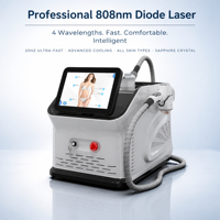 Équipement professionnel de salon de beauté, clinique, spa, machine d'épilation au laser diode 808 nm pour tous les tons de peau, y compris les peaux brunes