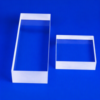 Plaque de verre de quartz personnalisée haute transparence, soudage circulaire, découpe, applications semi-circulaires Anxin AXP01-002, prix usine