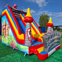 Château gonflable, trampoline gonflable, château gonflable commercial, château gonflable avec toboggan aquatique pour enfants et adultes