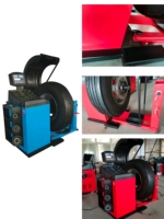 Équilibreuse de roues de voiture à technologie manuelle au meilleur prix Équipement automobile économique avec changeur de niveau automatique informatisé Alignement des roues