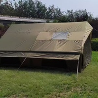 Tente de camping gonflable d'extérieur 8-12 personnes PVC imperméable 3000+mm Quatre saisons Double couche Ouverture automatique rapide en 12 secondes