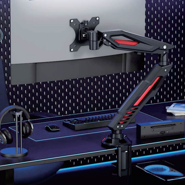 Egonormic Gas Spring Heavy Duty Gaming Monitor Arm Desk Mount Stand Fit for 13"-32"