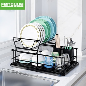 Đa chức năng dây thép đôi tầng lớn tủ bếp Kệ món ăn tấm khô giá chủ đứng lưu trữ thoát nước Hội Đồng Quản Trị - Product Image 2