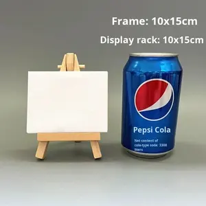 ミニイーゼル デスクトップ木製三角スタンド 折りたたみ式ディスプレイスタンド 子供用アート油絵フレーム 小型画板 中国製 - Product Image 4