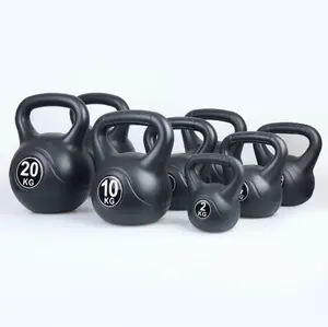 2 4 6 8 10 kg Black Kettle Bell Weight Training Competition Ciment kettle bell